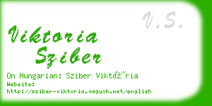 viktoria sziber business card